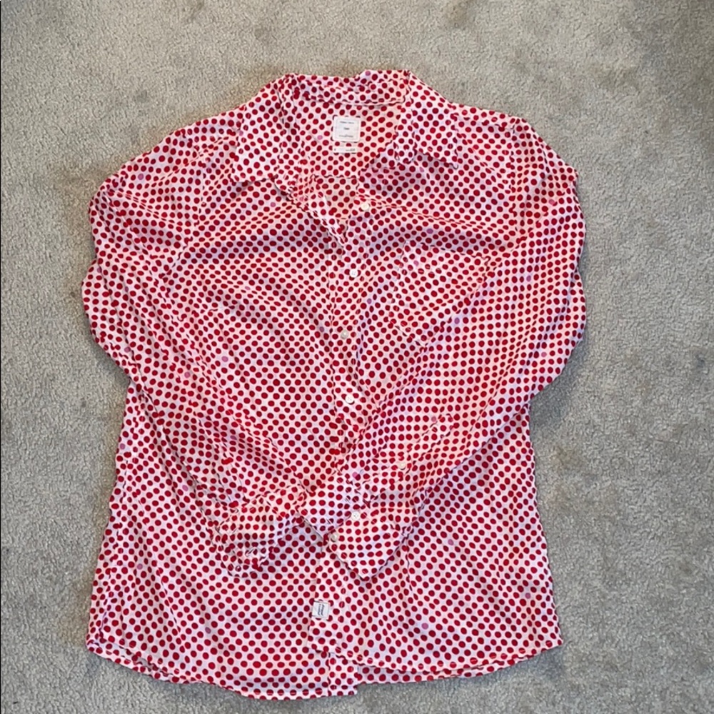 Gap Fitted Boyfriend Button Down Shirt